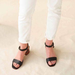 Nisolo Lucia Block Heel Sandal Black - 9